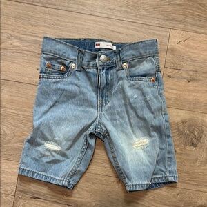 Levi's Blue Denim Shorts Classic Style Light Wash